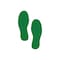 5S Supplies 5S Corner Markers, 3 1/2 in W., 9 1/2 in L., 0.003 in Thickness, 25 PK VSF-FOOTPRINTS-GREEN - alternate 1